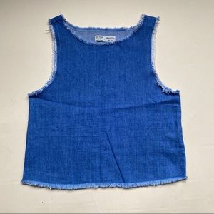 Zara Denim Tank Top
